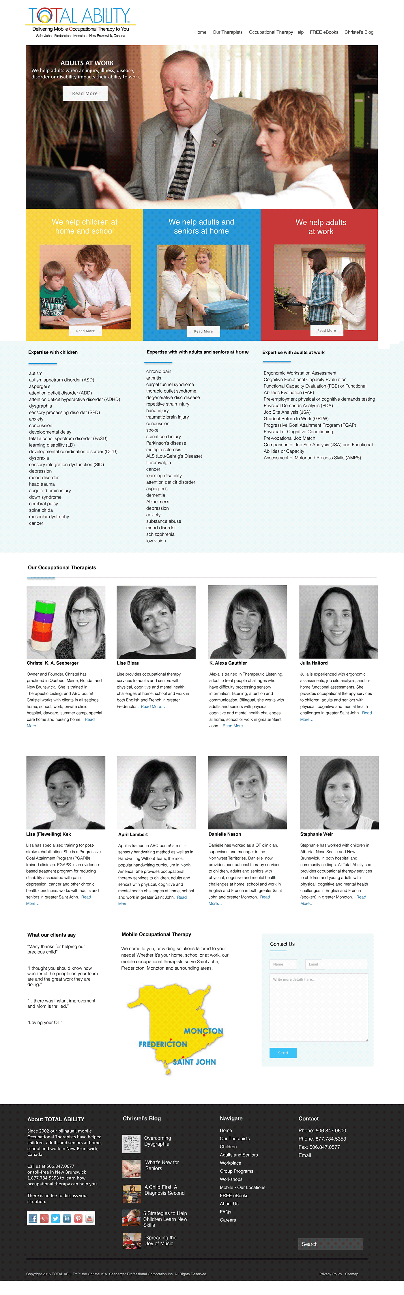 Totalability.ca Website Developments