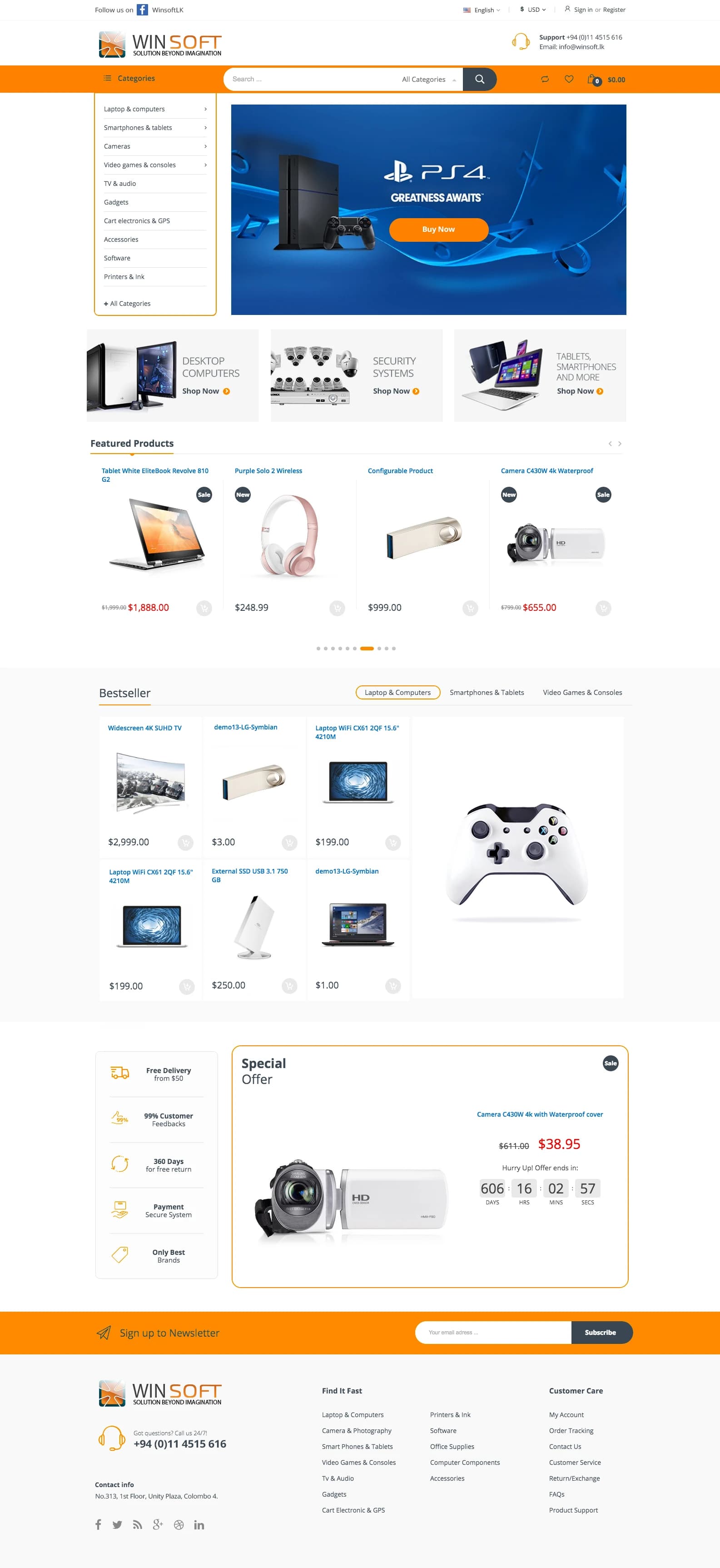 WinSoft Ecommerce Website